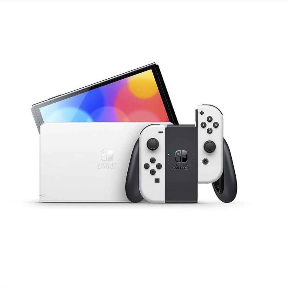 Nintendo Switch OLED model with White Joy Console -Sleek Design